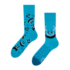 Good Mood Socks Blue Monster