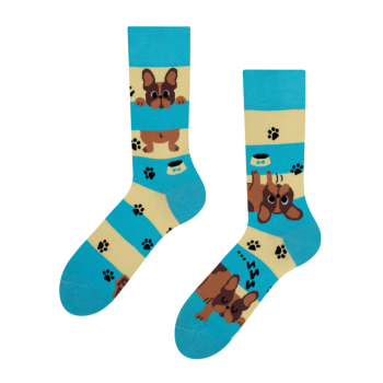 Good Mood Socks Dogs & Stripes