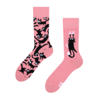 Good Mood Socks Pink Cats